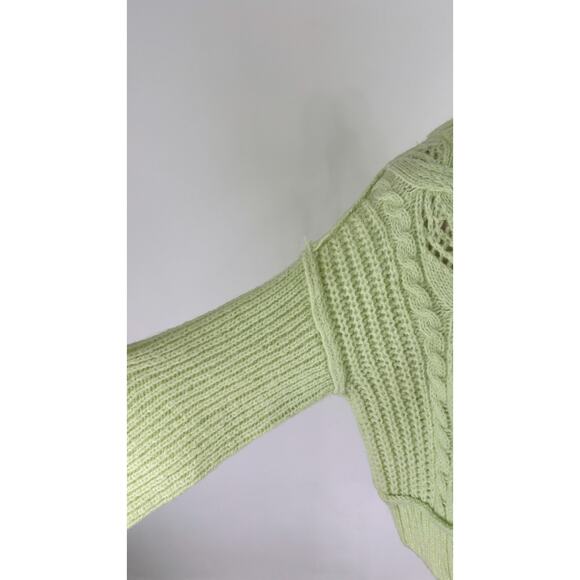 Vero Moda Womens Chunky Knit Sweater Jumper Pullover Size Small Green NWT - Picture 7 of 10